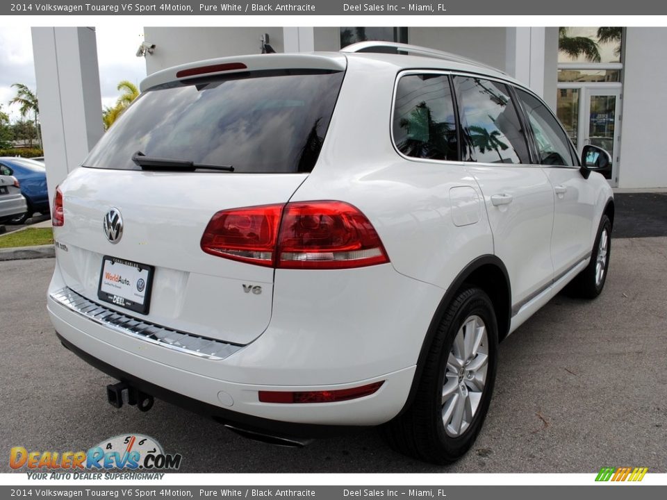 2014 Volkswagen Touareg V6 Sport 4Motion Pure White / Black Anthracite Photo #10