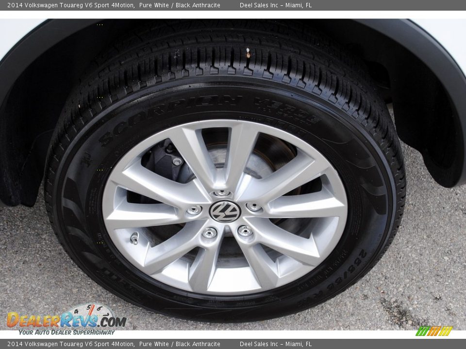2014 Volkswagen Touareg V6 Sport 4Motion Pure White / Black Anthracite Photo #11