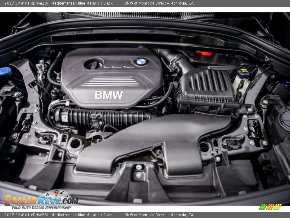 2017 BMW X1 xDrive28i Mediterranean Blue Metallic / Black Photo #8