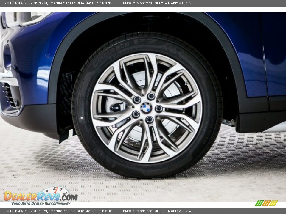 2017 BMW X1 xDrive28i Mediterranean Blue Metallic / Black Photo #9