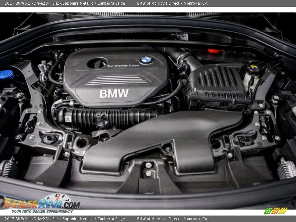 2017 BMW X1 xDrive28i Black Sapphire Metallic / Canberra Beige Photo #8