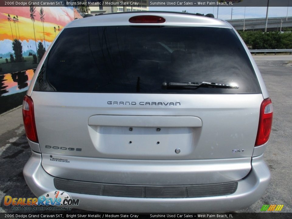 2006 Dodge Grand Caravan SXT Bright Silver Metallic / Medium Slate Gray Photo #6
