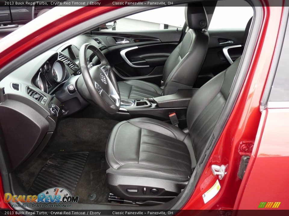 Ebony Interior - 2013 Buick Regal Turbo Photo #8