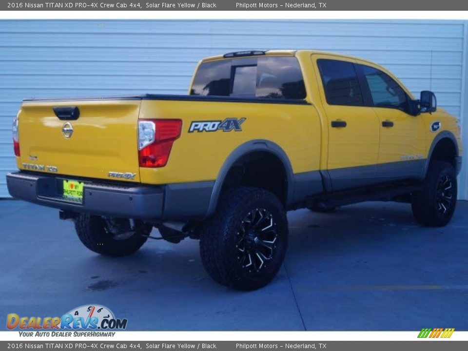 2016 Nissan TITAN XD PRO-4X Crew Cab 4x4 Solar Flare Yellow / Black Photo #7