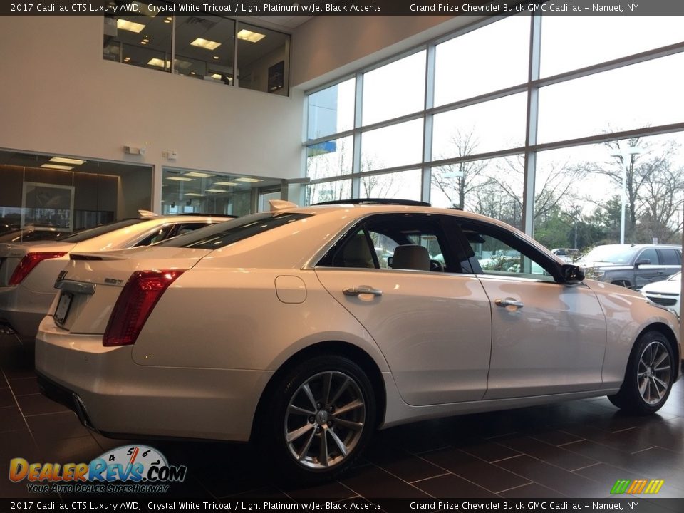 2017 Cadillac CTS Luxury AWD Crystal White Tricoat / Light Platinum w/Jet Black Accents Photo #4