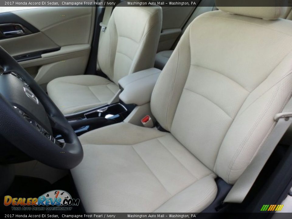 Ivory Interior - 2017 Honda Accord EX Sedan Photo #10