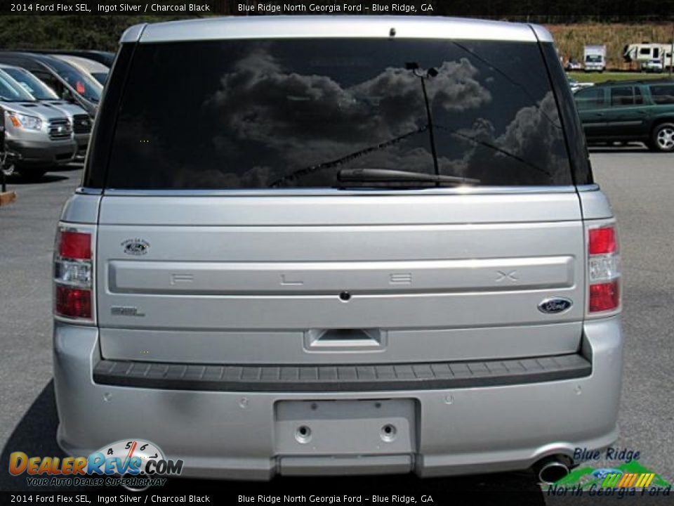 2014 Ford Flex SEL Ingot Silver / Charcoal Black Photo #4