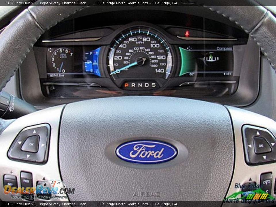 2014 Ford Flex SEL Ingot Silver / Charcoal Black Photo #20