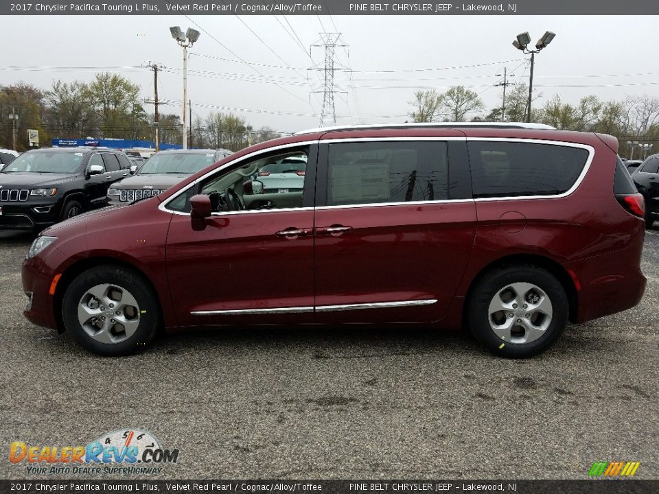 2017 Chrysler Pacifica Touring L Plus Velvet Red Pearl / Cognac/Alloy/Toffee Photo #3