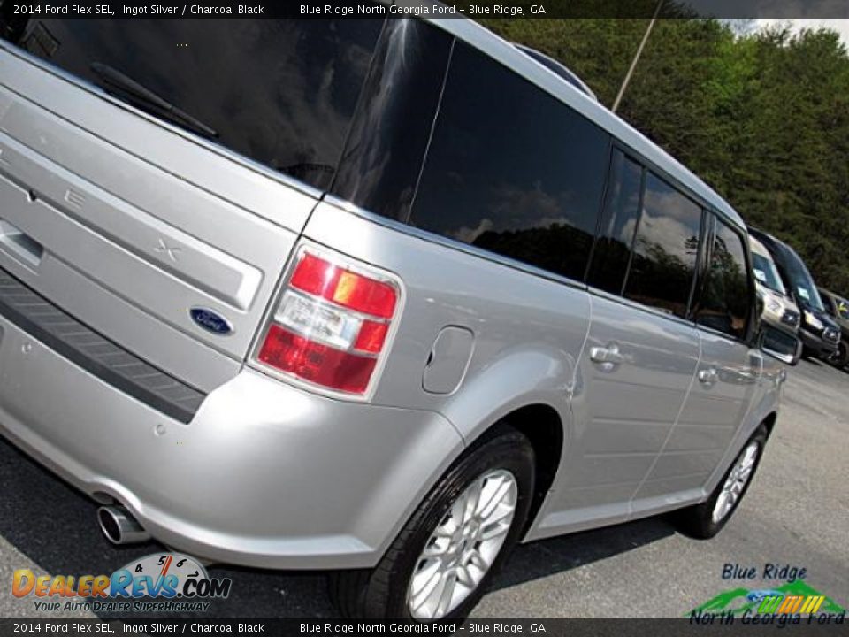 2014 Ford Flex SEL Ingot Silver / Charcoal Black Photo #35