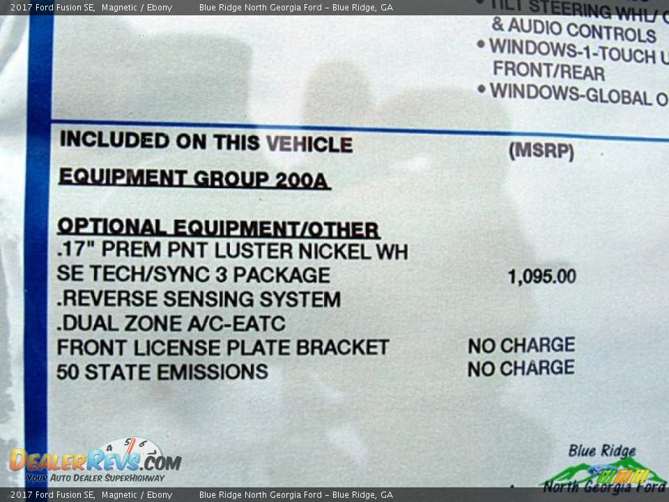 2017 Ford Fusion SE Magnetic / Ebony Photo #25