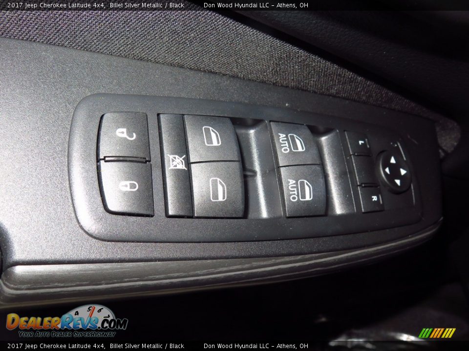 2017 Jeep Cherokee Latitude 4x4 Billet Silver Metallic / Black Photo #31