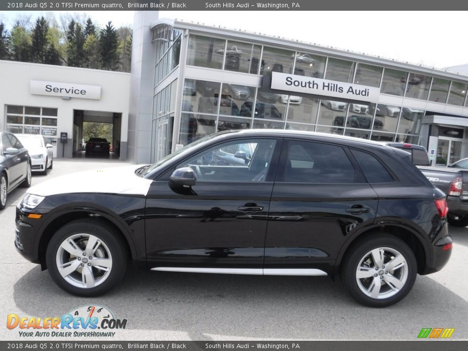 2018 Audi Q5 2.0 TFSI Premium quattro Brilliant Black / Black Photo #2