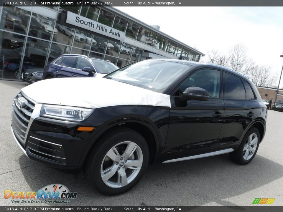 2018 Audi Q5 2.0 TFSI Premium quattro Brilliant Black / Black Photo #14
