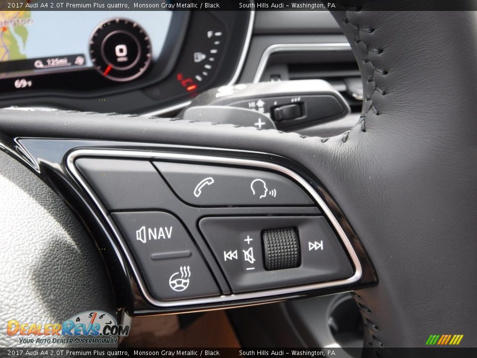 2017 Audi A4 2.0T Premium Plus quattro Monsoon Gray Metallic / Black Photo #29