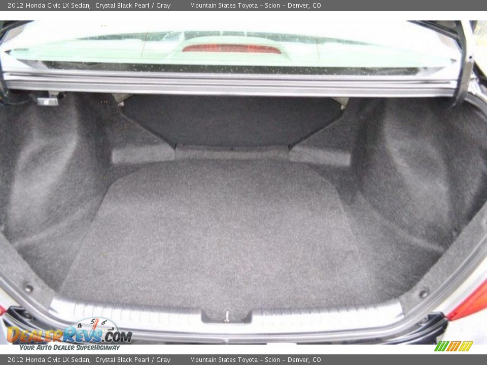 2012 Honda Civic LX Sedan Crystal Black Pearl / Gray Photo #26