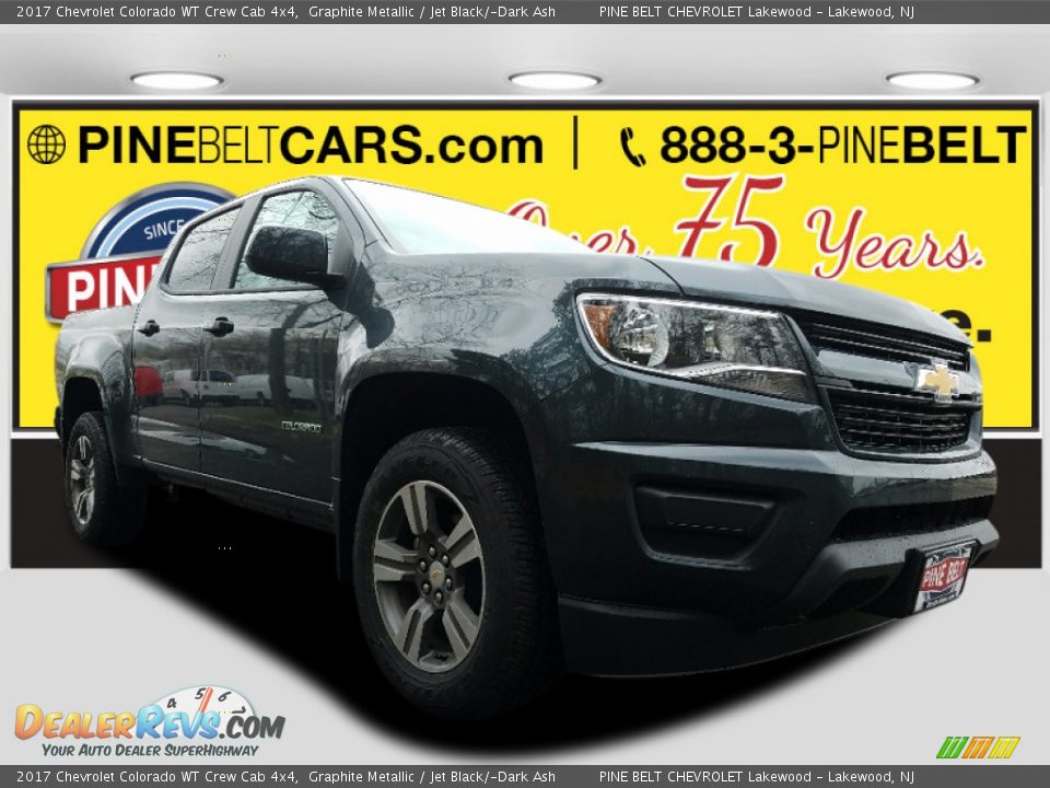 2017 Chevrolet Colorado WT Crew Cab 4x4 Graphite Metallic / Jet Black/­Dark Ash Photo #1