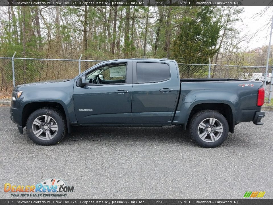 2017 Chevrolet Colorado WT Crew Cab 4x4 Graphite Metallic / Jet Black/­Dark Ash Photo #3