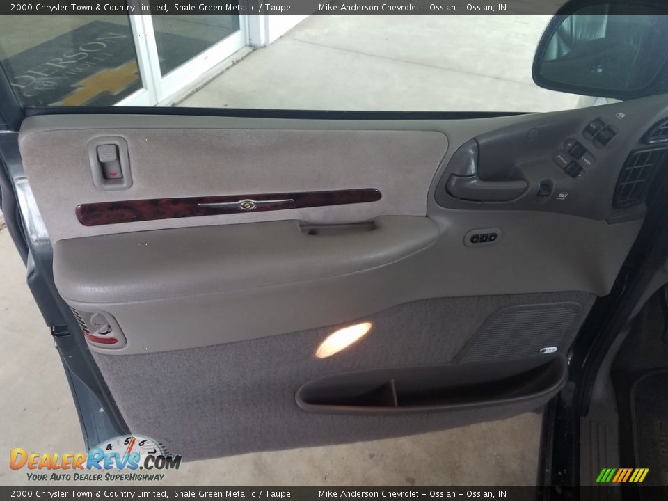 2000 Chrysler Town & Country Limited Shale Green Metallic / Taupe Photo #7