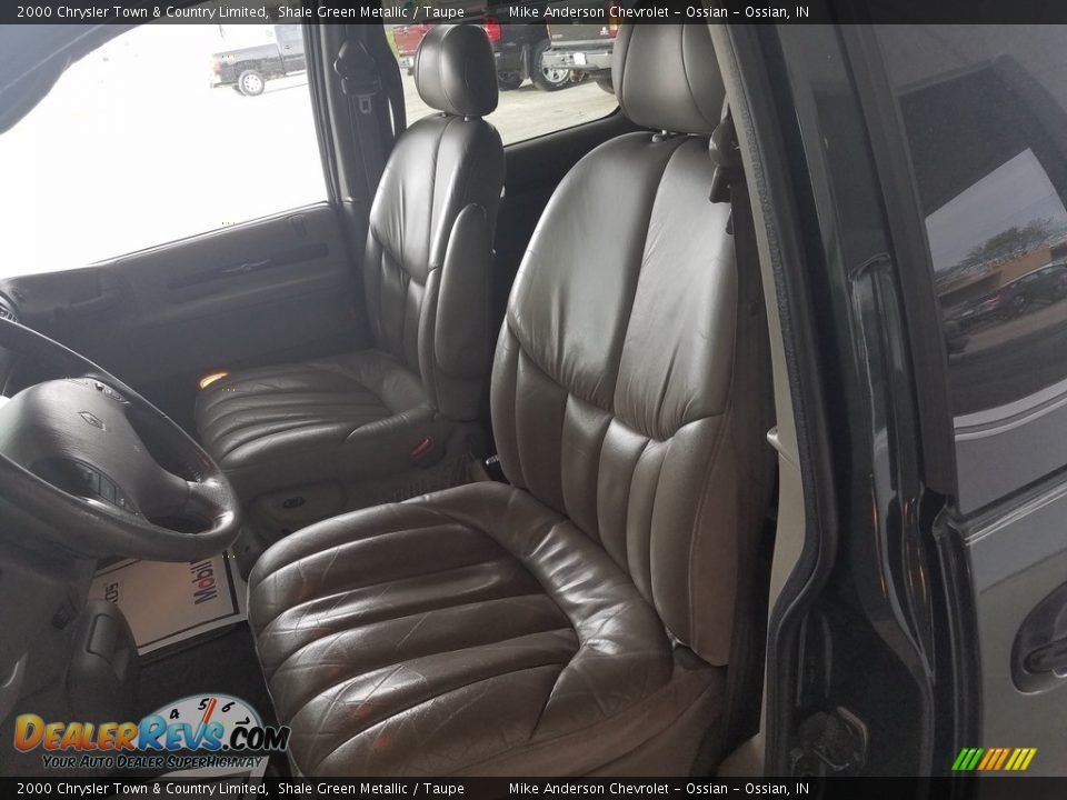 2000 Chrysler Town & Country Limited Shale Green Metallic / Taupe Photo #9