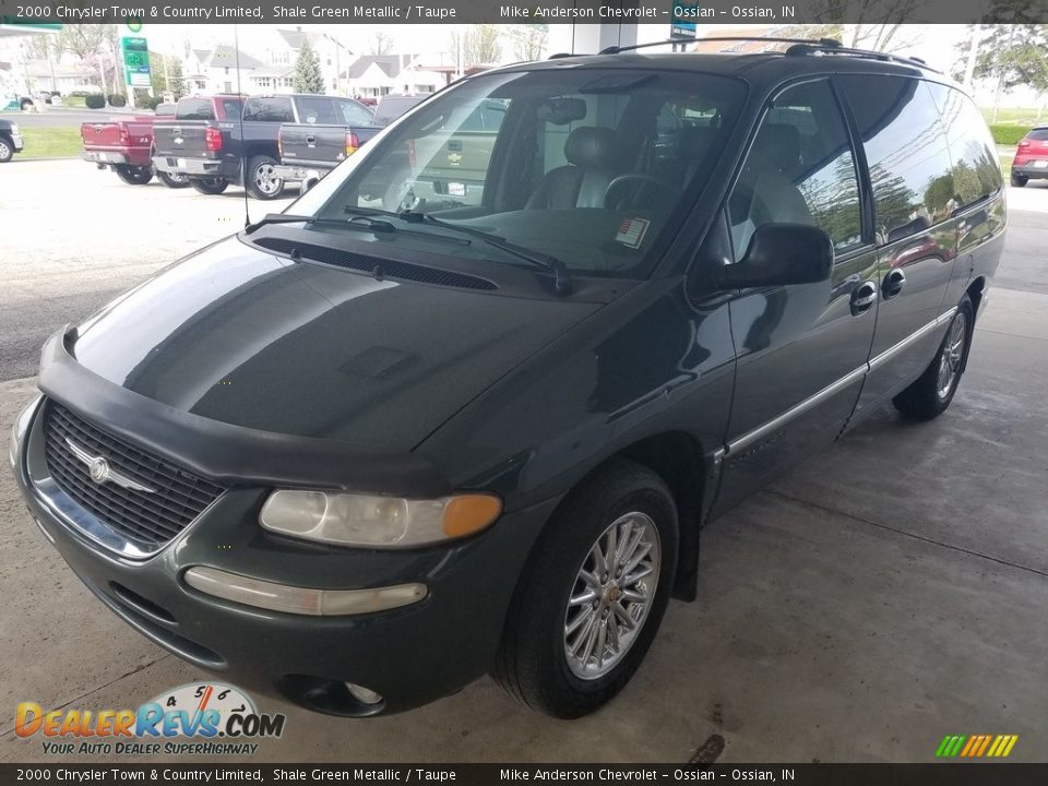 2000 Chrysler Town & Country Limited Shale Green Metallic / Taupe Photo #24