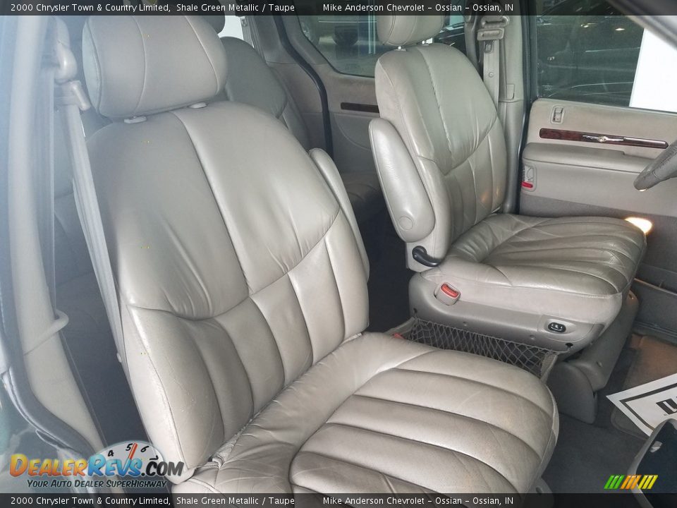 2000 Chrysler Town & Country Limited Shale Green Metallic / Taupe Photo #28