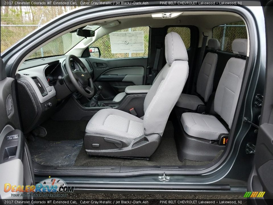 Jet Black/­Dark Ash Interior - 2017 Chevrolet Colorado WT Extended Cab Photo #8