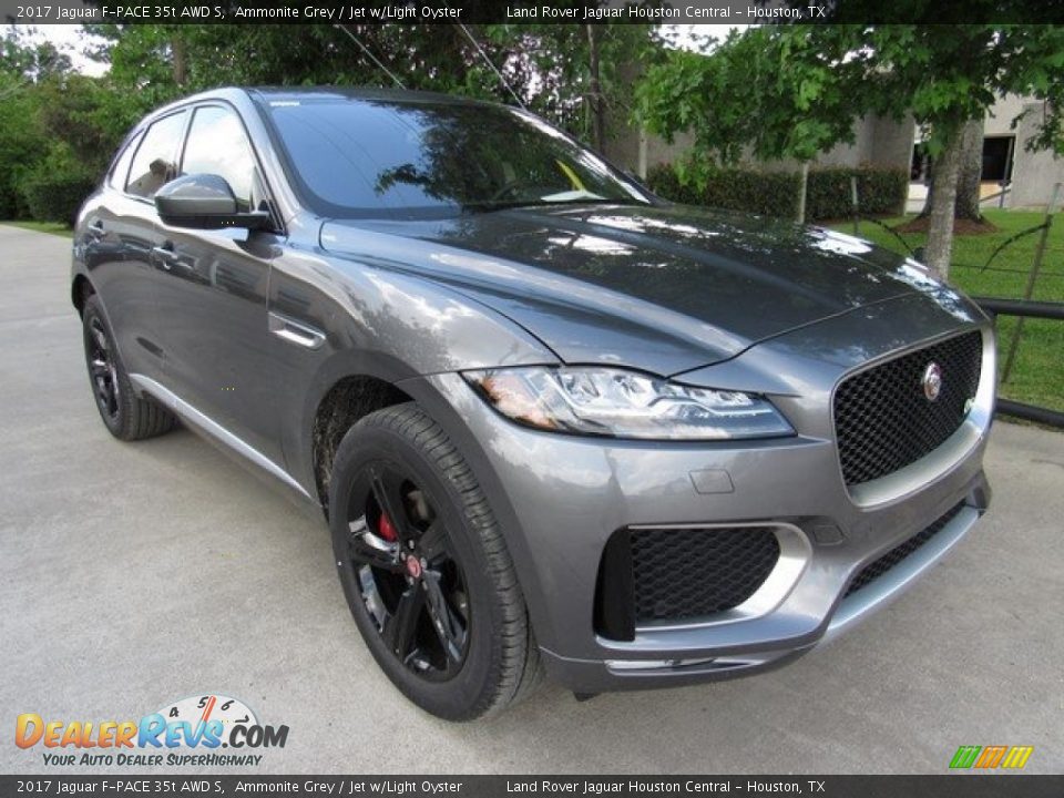 2017 Jaguar F-PACE 35t AWD S Ammonite Grey / Jet w/Light Oyster Photo #2