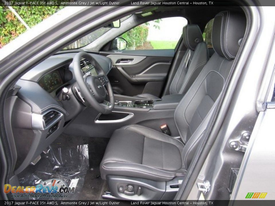 Jet w/Light Oyster Interior - 2017 Jaguar F-PACE 35t AWD S Photo #3