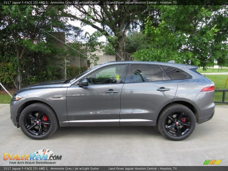 2017 Jaguar F-PACE 35t AWD S Ammonite Grey / Jet w/Light Oyster Photo #11