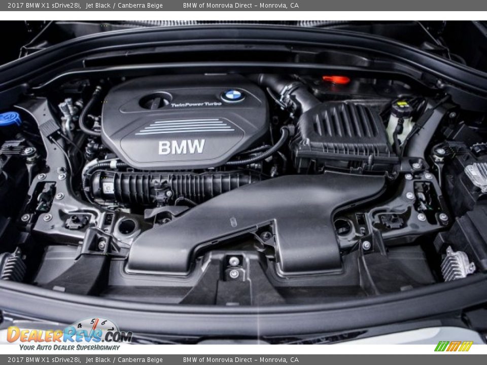 2017 BMW X1 sDrive28i Jet Black / Canberra Beige Photo #8