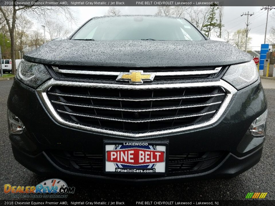 2018 Chevrolet Equinox Premier AWD Nightfall Gray Metallic / Jet Black Photo #2