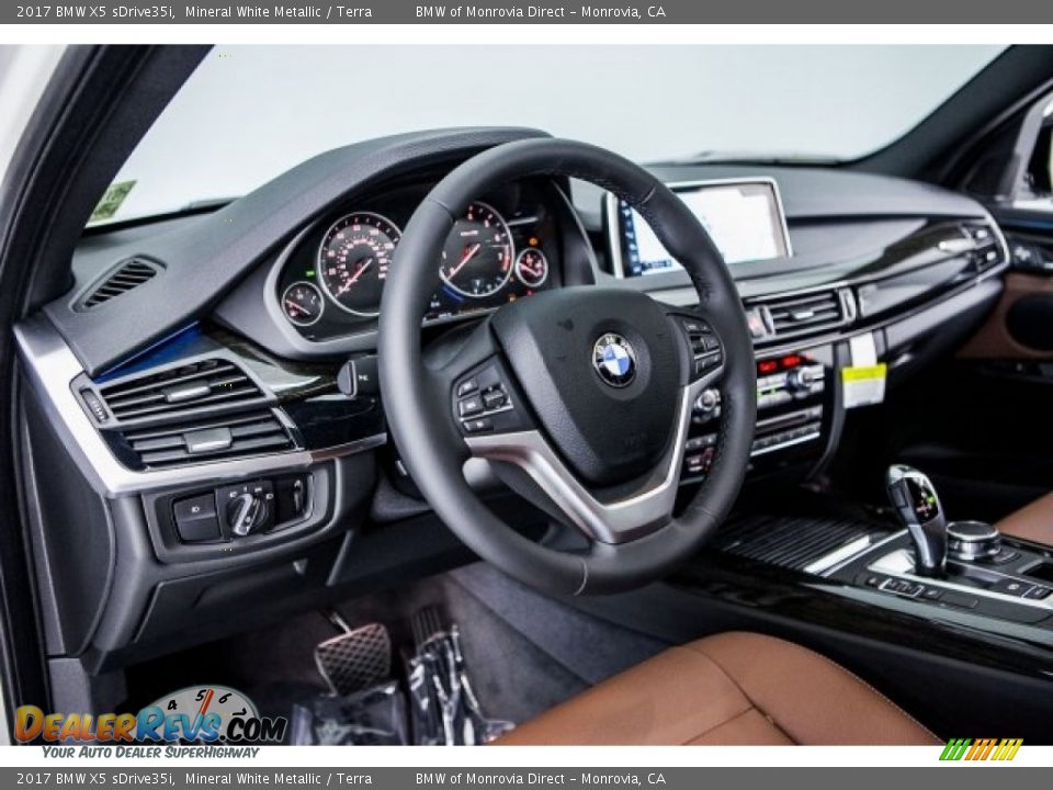 2017 BMW X5 sDrive35i Mineral White Metallic / Terra Photo #5