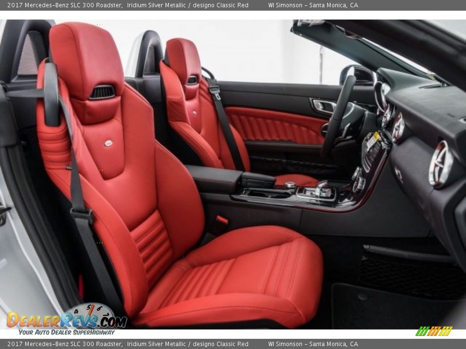 designo Classic Red Interior - 2017 Mercedes-Benz SLC 300 Roadster Photo #2