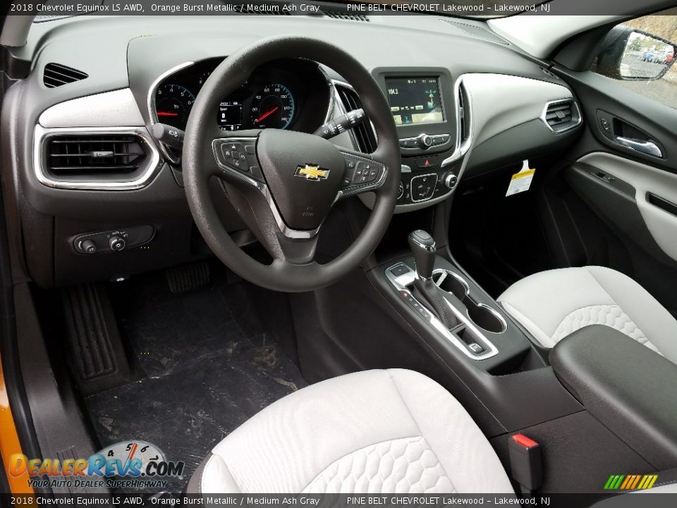 Medium Ash Gray Interior - 2018 Chevrolet Equinox LS AWD Photo #9