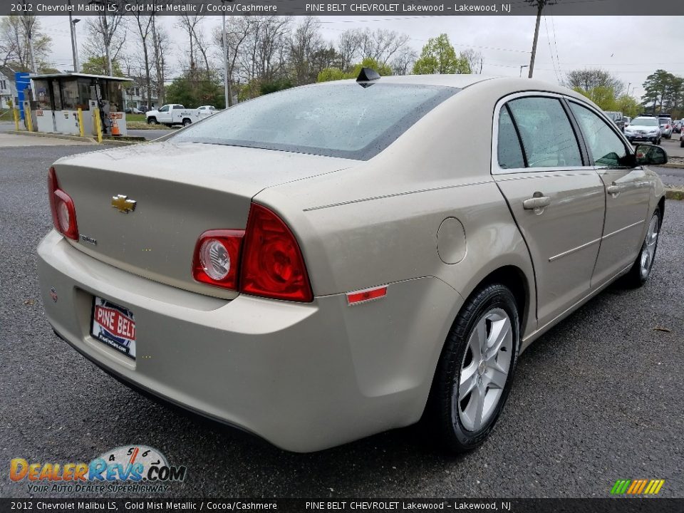 2012 Chevrolet Malibu LS Gold Mist Metallic / Cocoa/Cashmere Photo #7