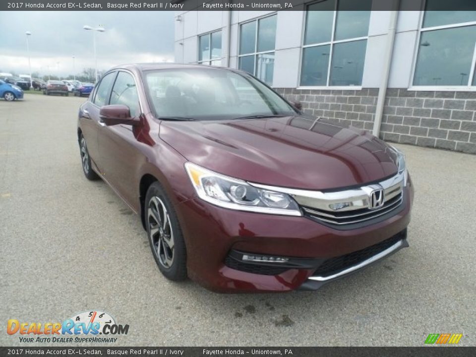 2017 Honda Accord EX-L Sedan Basque Red Pearl II / Ivory Photo #1