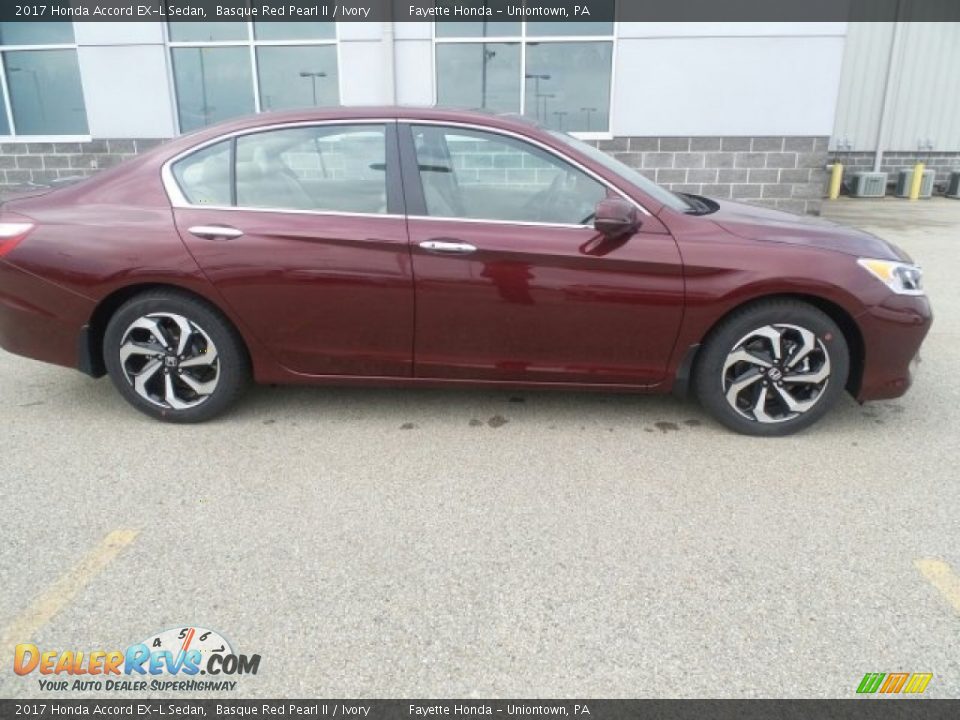 2017 Honda Accord EX-L Sedan Basque Red Pearl II / Ivory Photo #2
