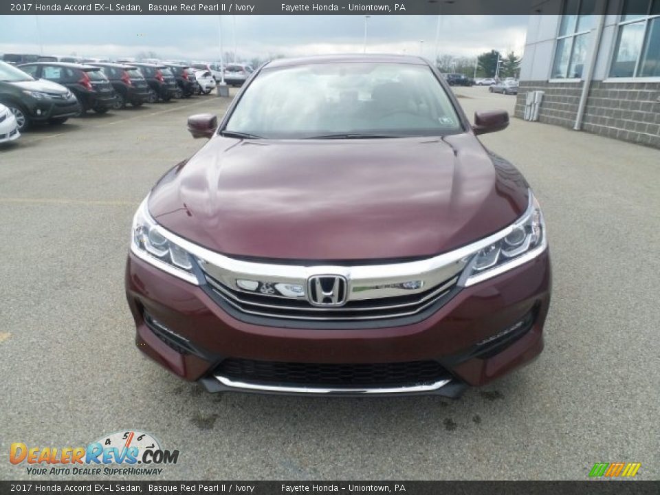 2017 Honda Accord EX-L Sedan Basque Red Pearl II / Ivory Photo #4
