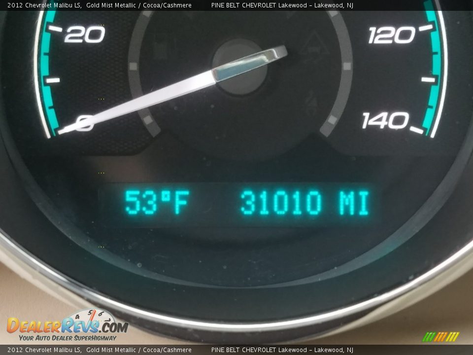 2012 Chevrolet Malibu LS Gold Mist Metallic / Cocoa/Cashmere Photo #20