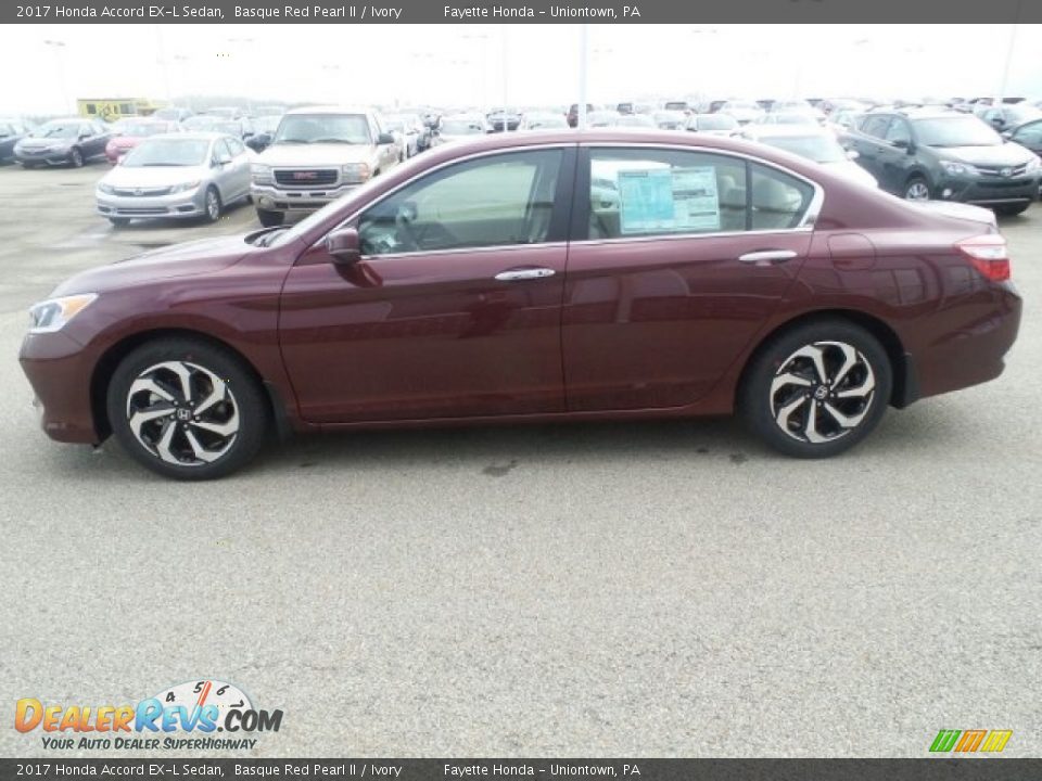 2017 Honda Accord EX-L Sedan Basque Red Pearl II / Ivory Photo #6