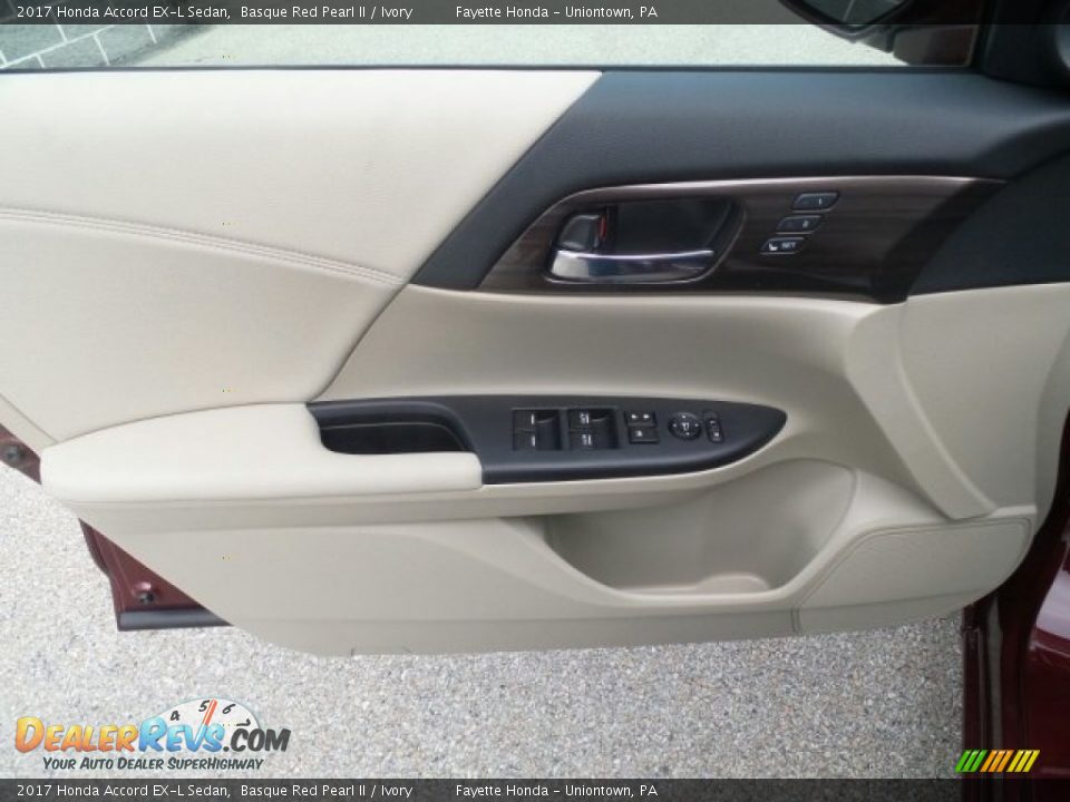 2017 Honda Accord EX-L Sedan Basque Red Pearl II / Ivory Photo #9