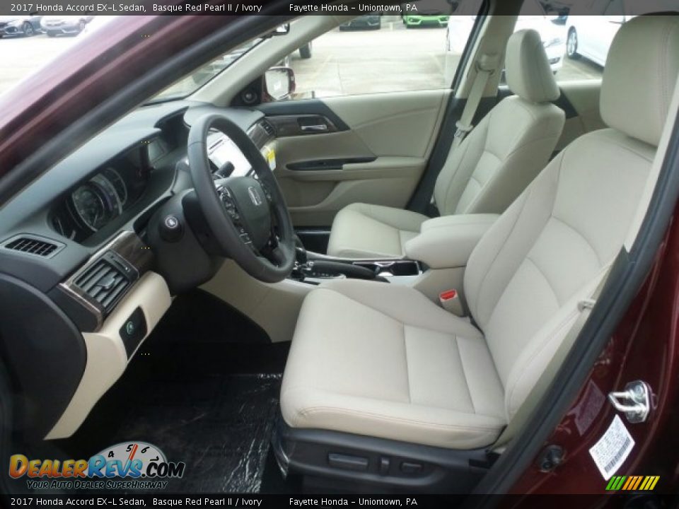 2017 Honda Accord EX-L Sedan Basque Red Pearl II / Ivory Photo #10