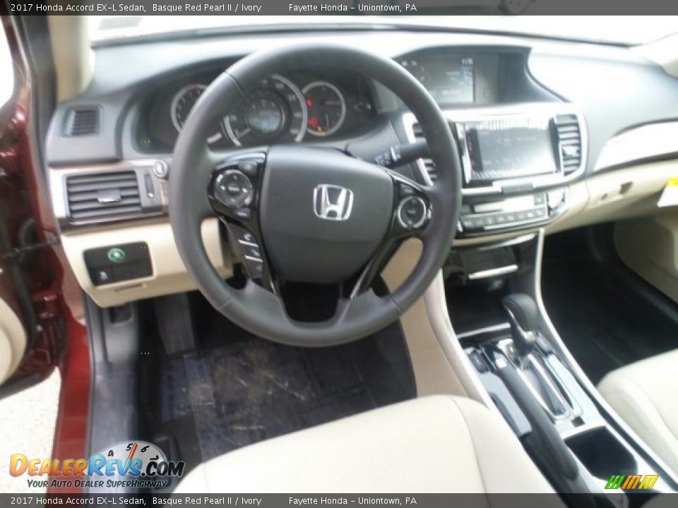 2017 Honda Accord EX-L Sedan Basque Red Pearl II / Ivory Photo #12