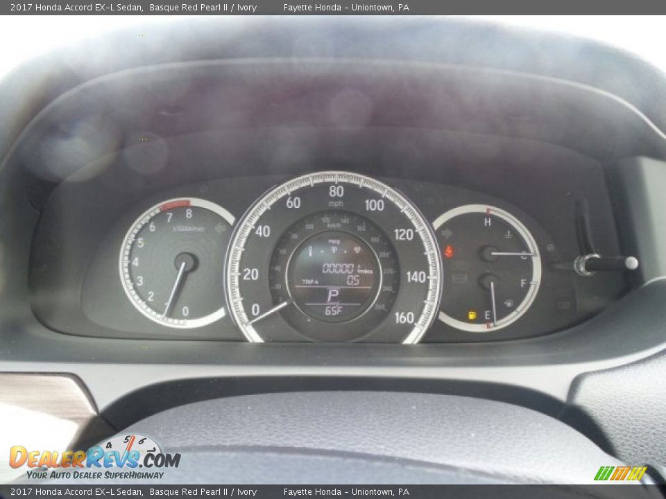 2017 Honda Accord EX-L Sedan Basque Red Pearl II / Ivory Photo #14