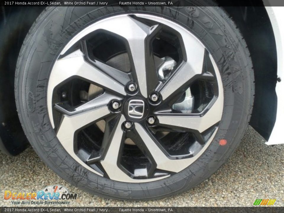 2017 Honda Accord EX-L Sedan White Orchid Pearl / Ivory Photo #3
