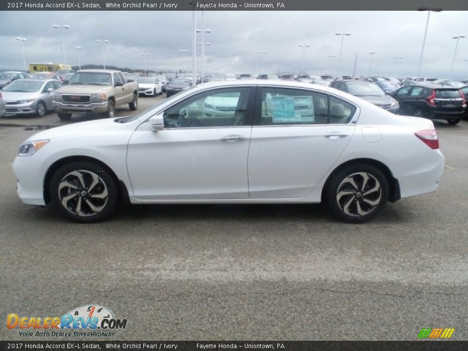 2017 Honda Accord EX-L Sedan White Orchid Pearl / Ivory Photo #6