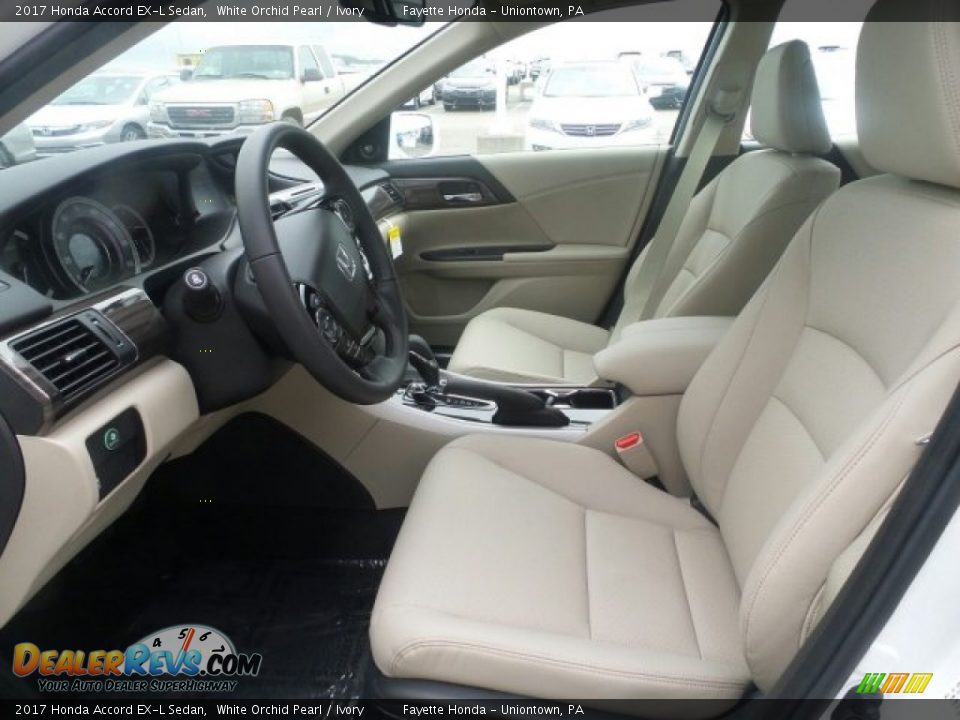 2017 Honda Accord EX-L Sedan White Orchid Pearl / Ivory Photo #10