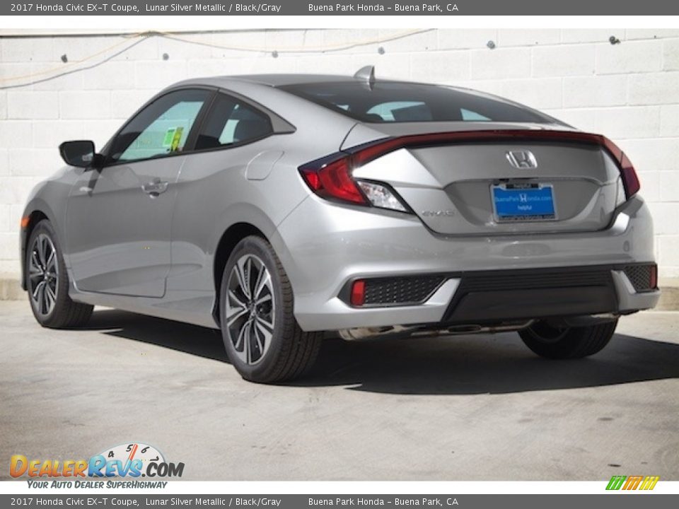 2017 Honda Civic EX-T Coupe Lunar Silver Metallic / Black/Gray Photo #2