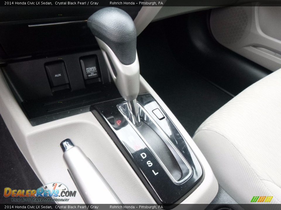 2014 Honda Civic LX Sedan Crystal Black Pearl / Gray Photo #23